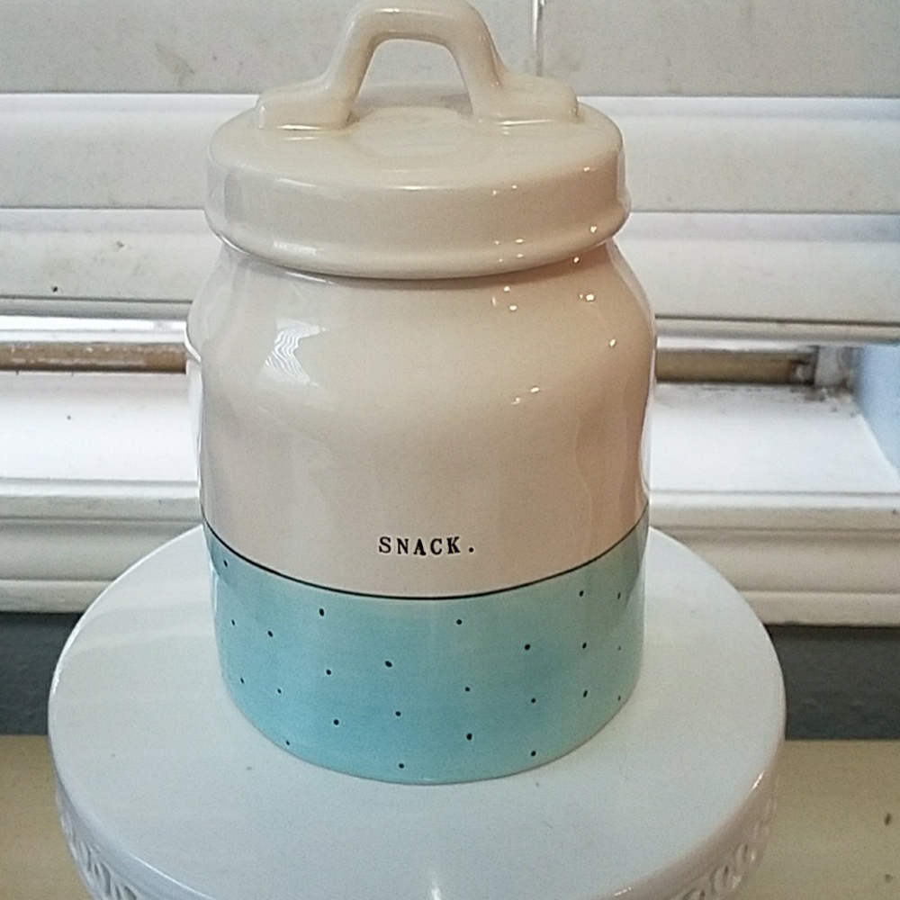 Rae Dunn snack canister